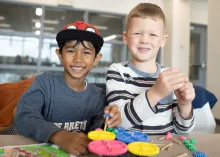 Let's Make Toys P.A. Day participants at Maple Community Centre