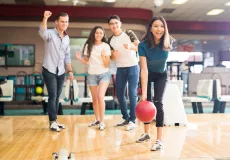 teens bowling