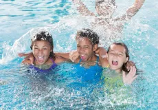 teens swimming