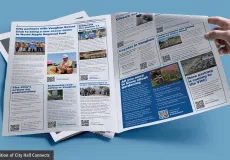 Printed copy of City Hall Connects fall edition 