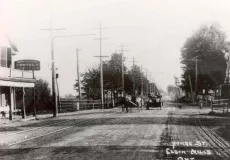 Elgin Mills and Yonge Street looking south on Yonge ca 1900