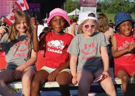 Four children enjoying an event in Vaughan.