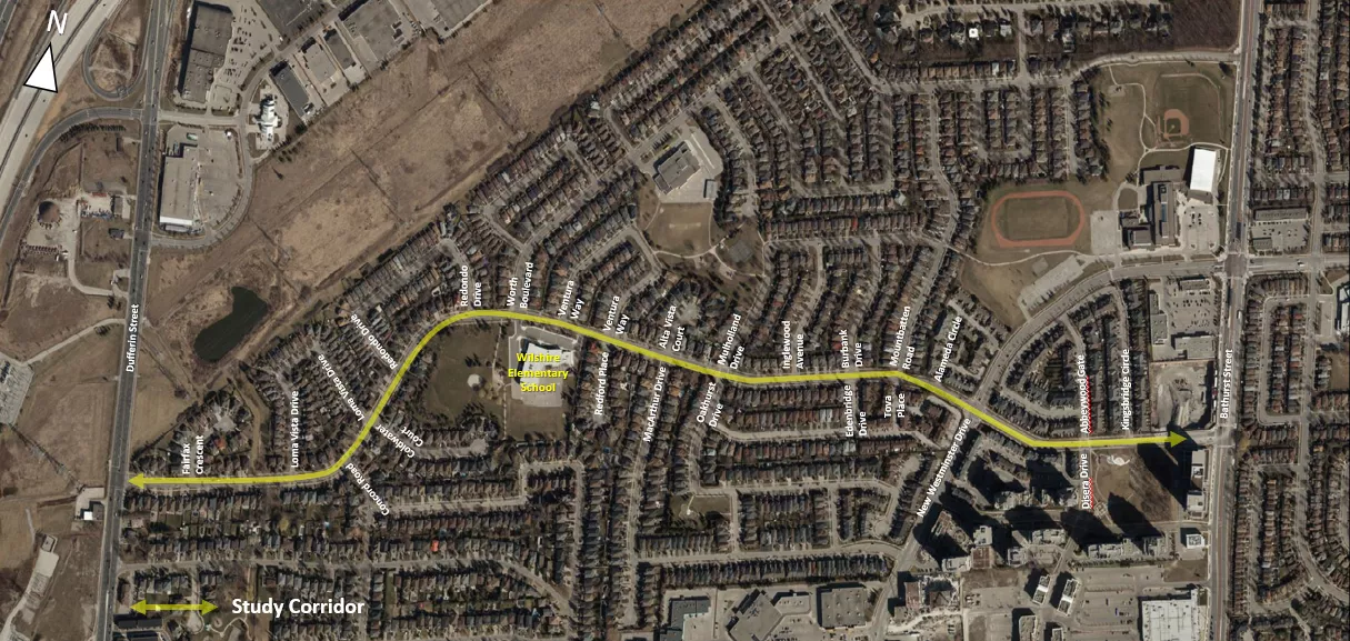 Map of Beverley Glen Boulevard