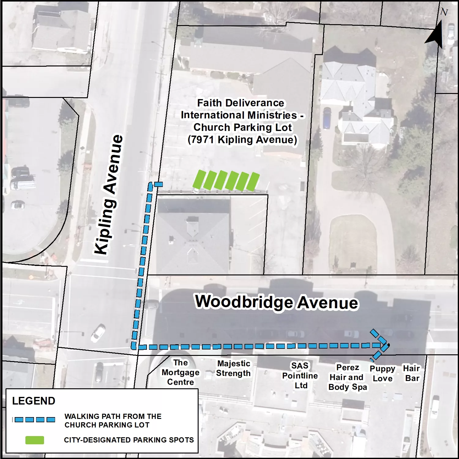Image of Woodbridge Avenue Parking Map