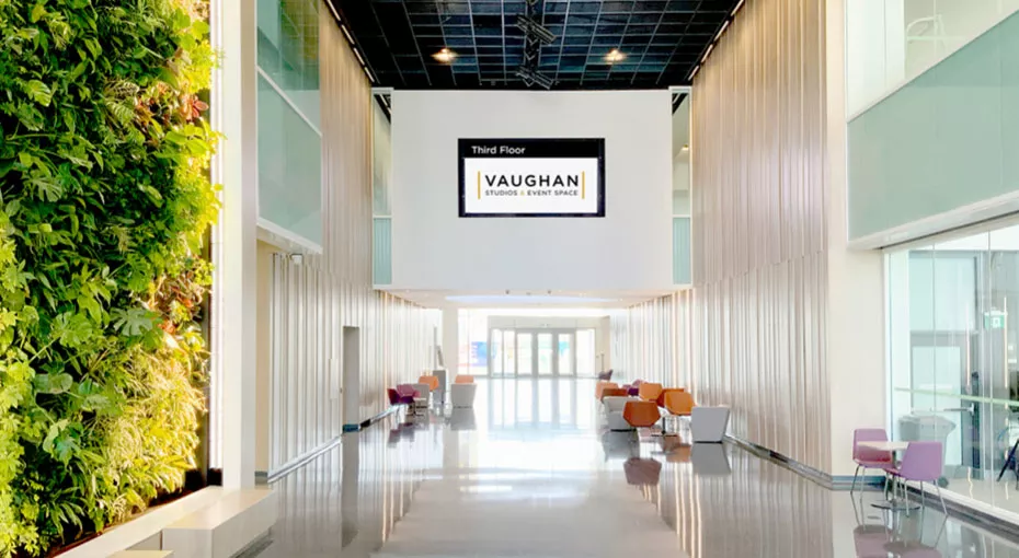 Lobby of the Vaughan Studios & Event Space