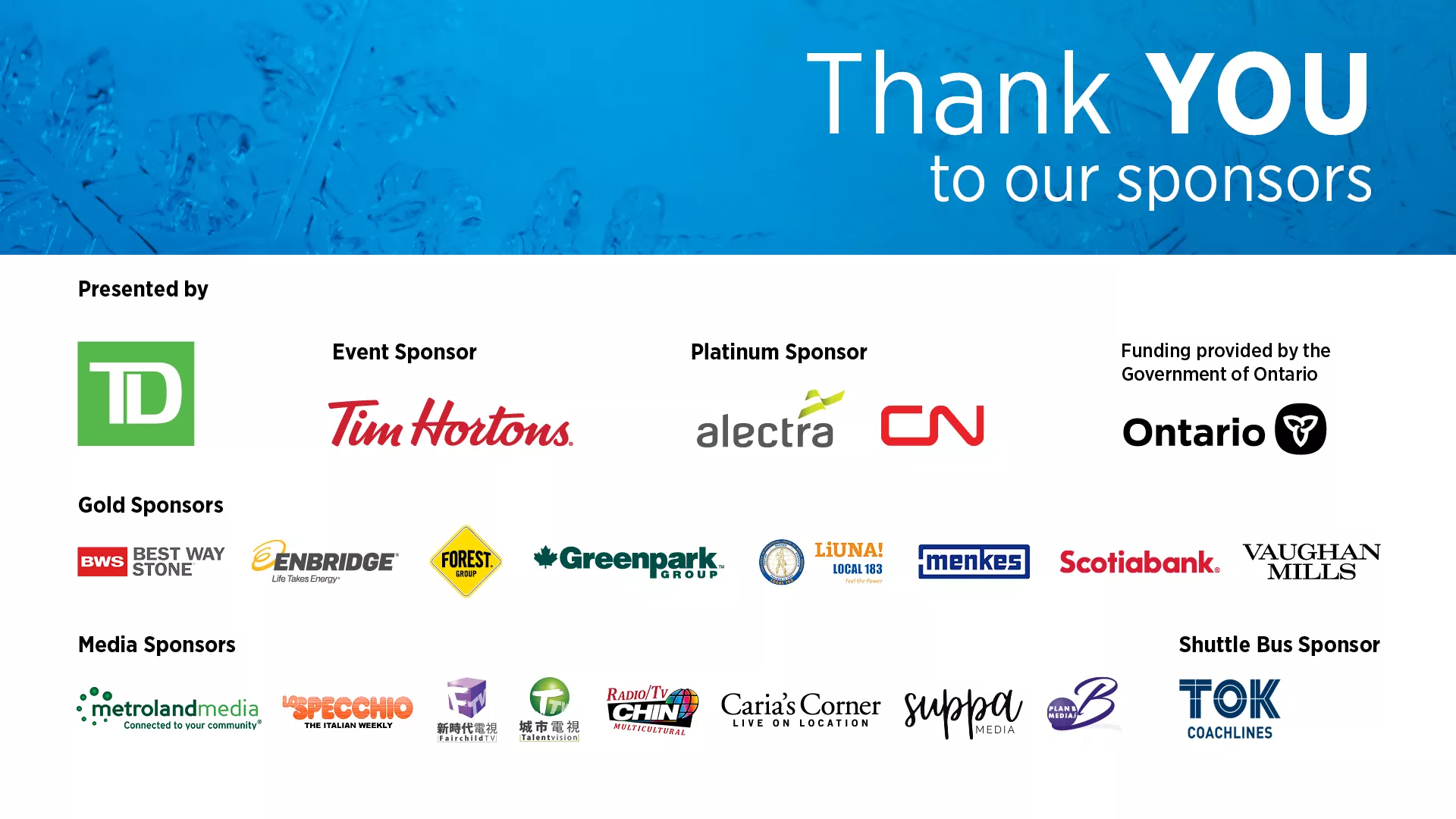 Image with various sponsor logos for Winterfest