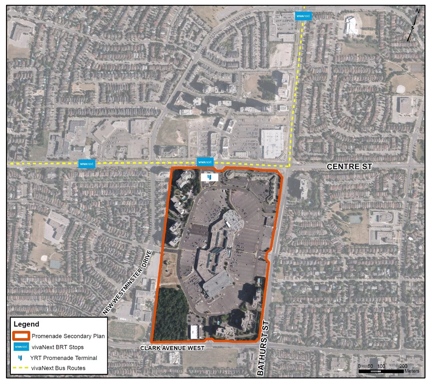 Promenade secondary plan boundaries