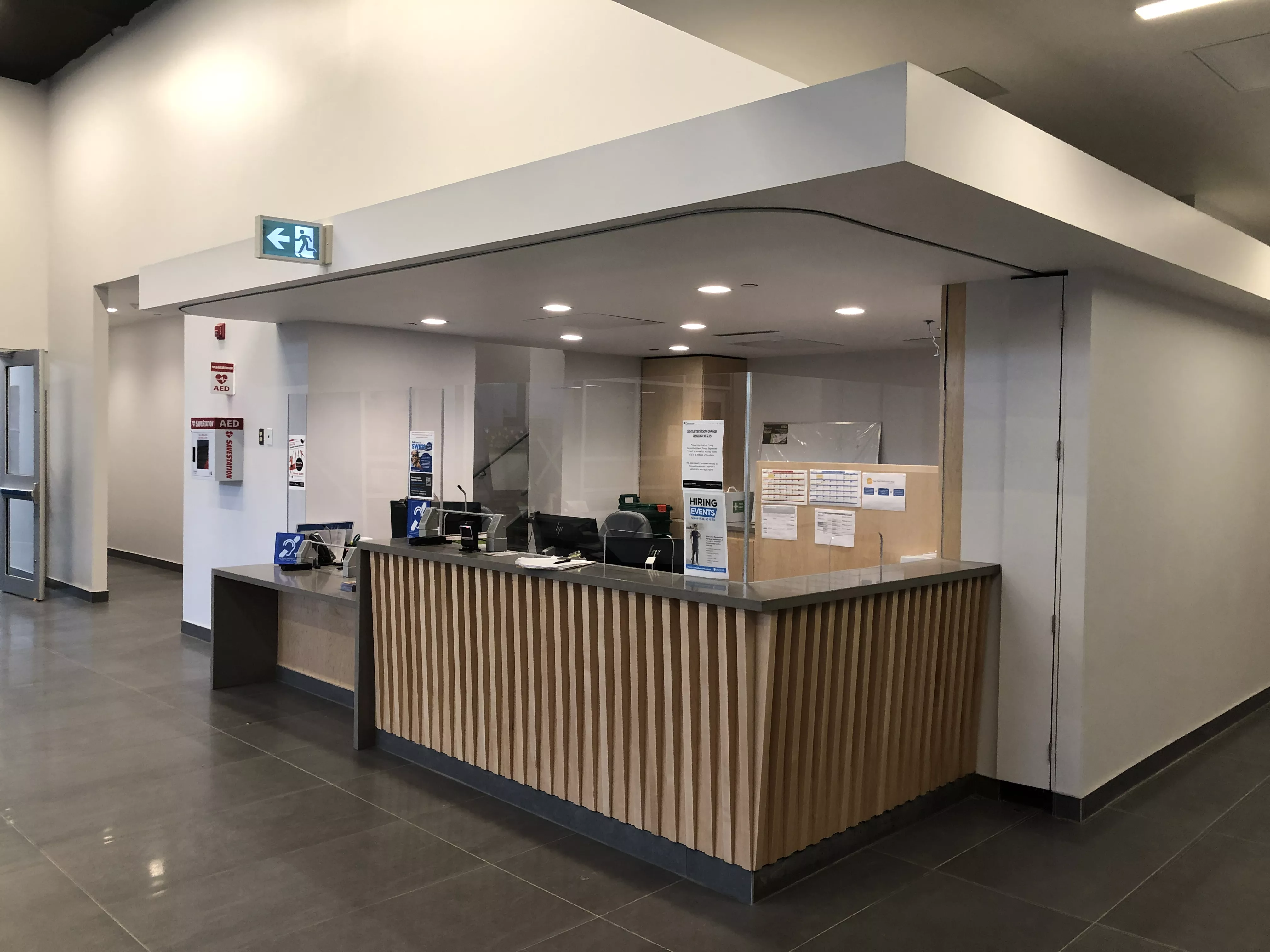 Image of new west entrance customer service desk