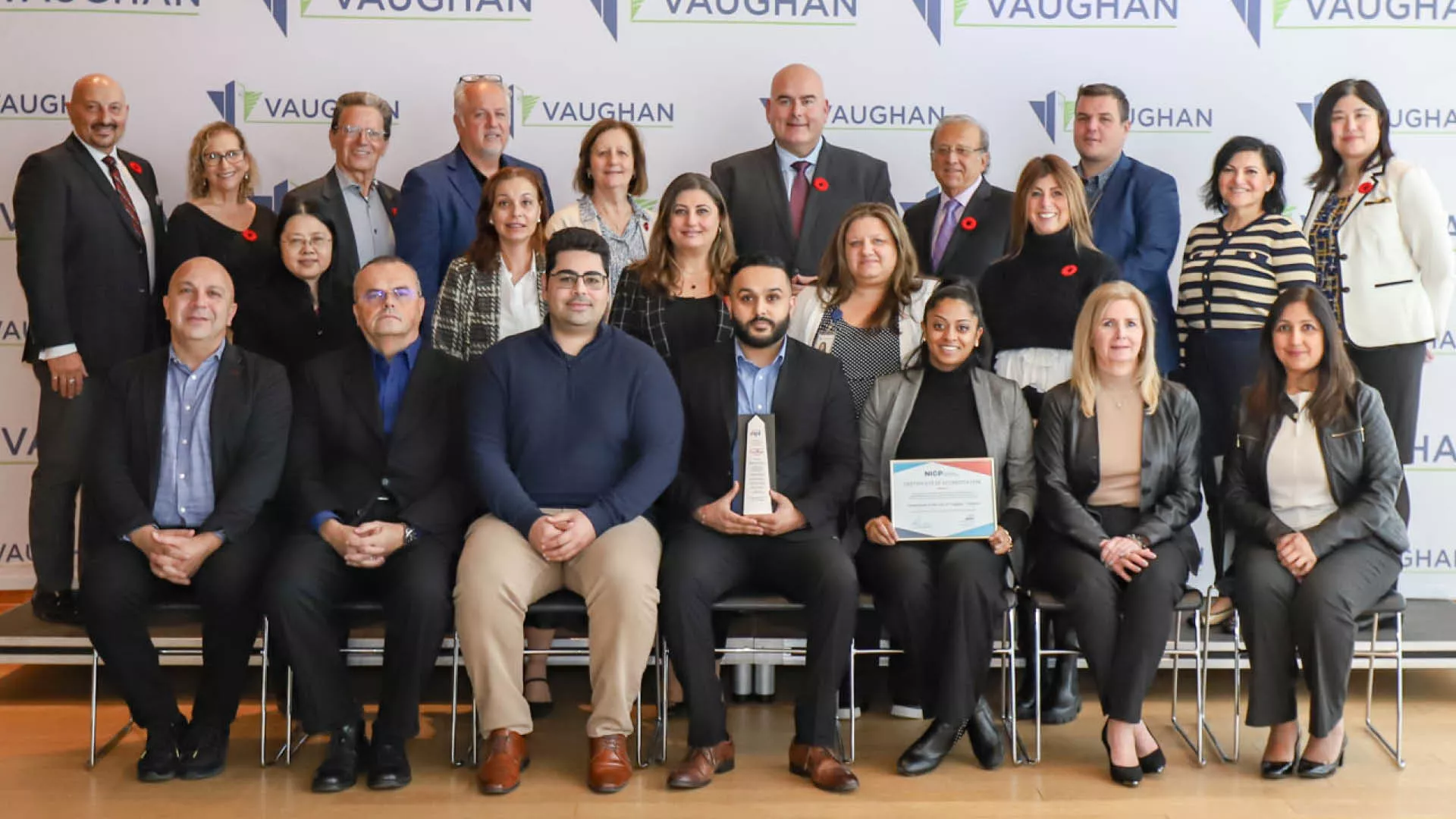 Mayor Del Duca and Members of Council with the Procurement Services team