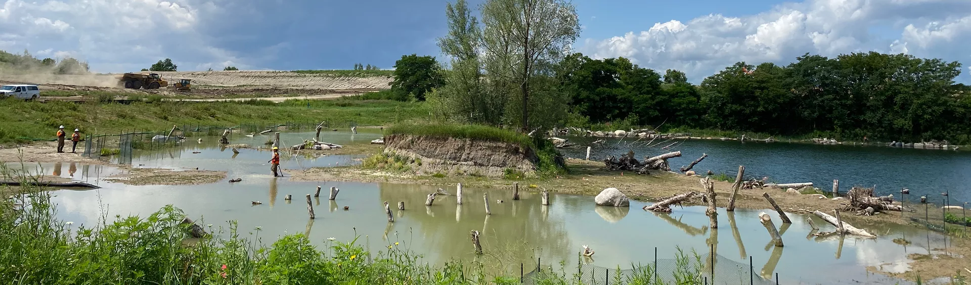 Pond restoration at NMRP