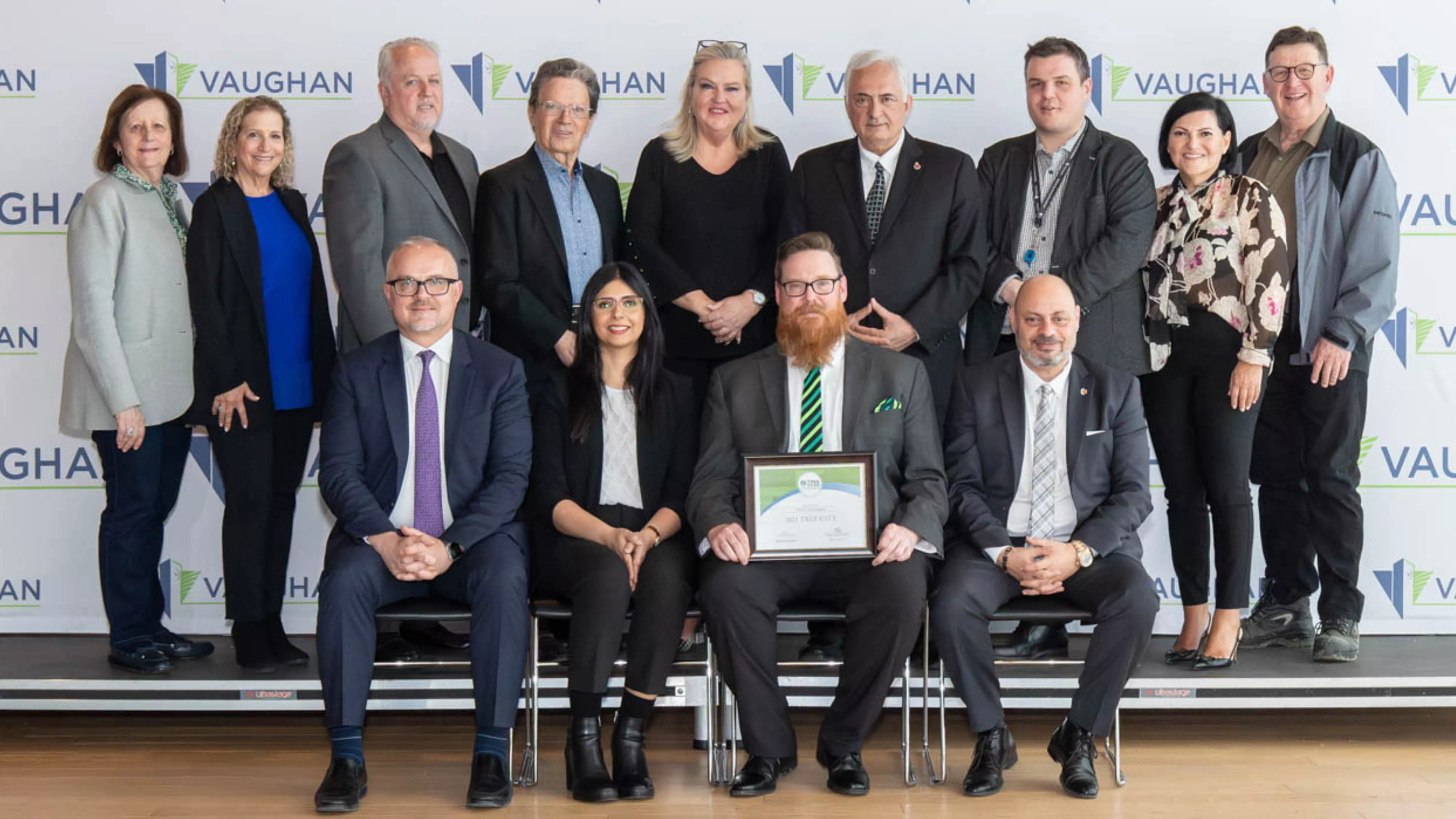 Members of Council with the City's Parks, Forestry and Horticulture Department