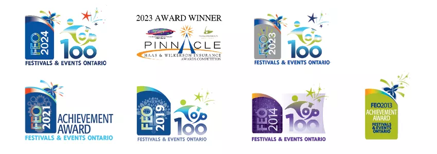 Award icon images for FEO and Pinnacle awards