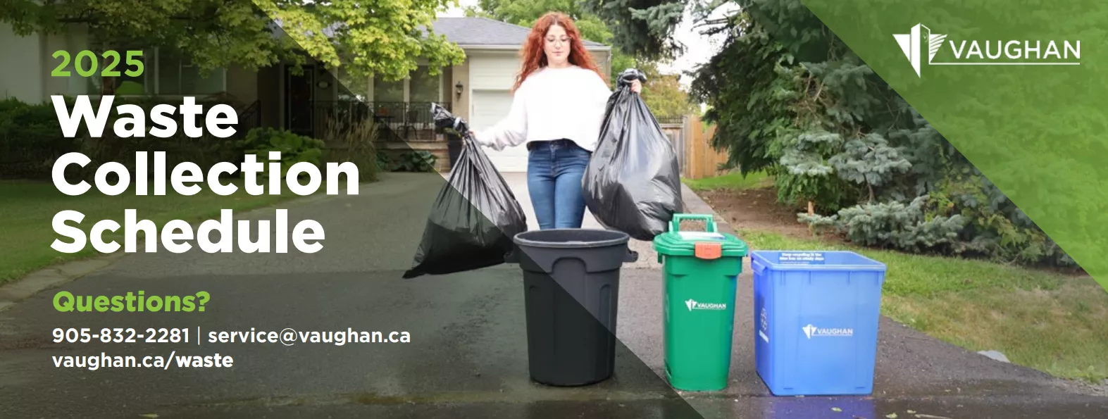 front cover of 2025 waste collection schedule