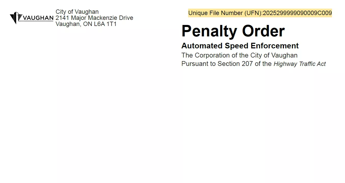 penalty order