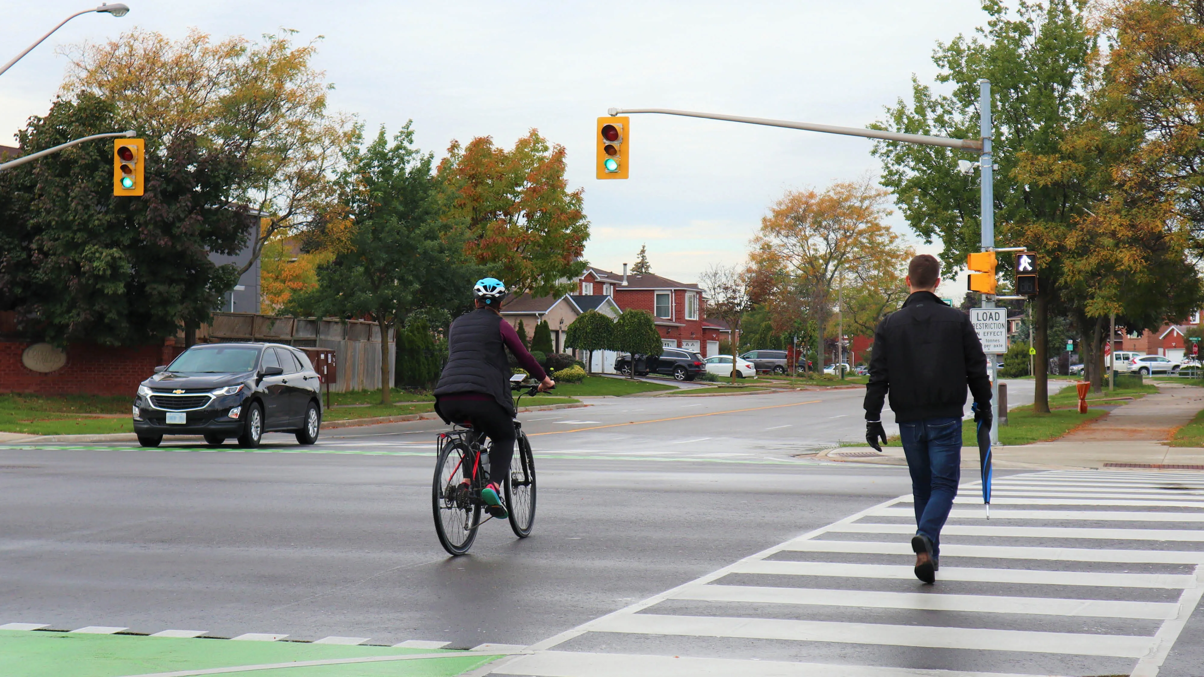 People crossing the street