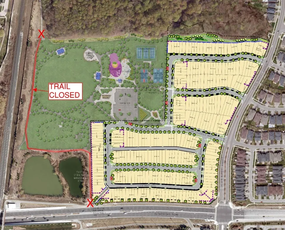 Martin Tavares Park trail closure