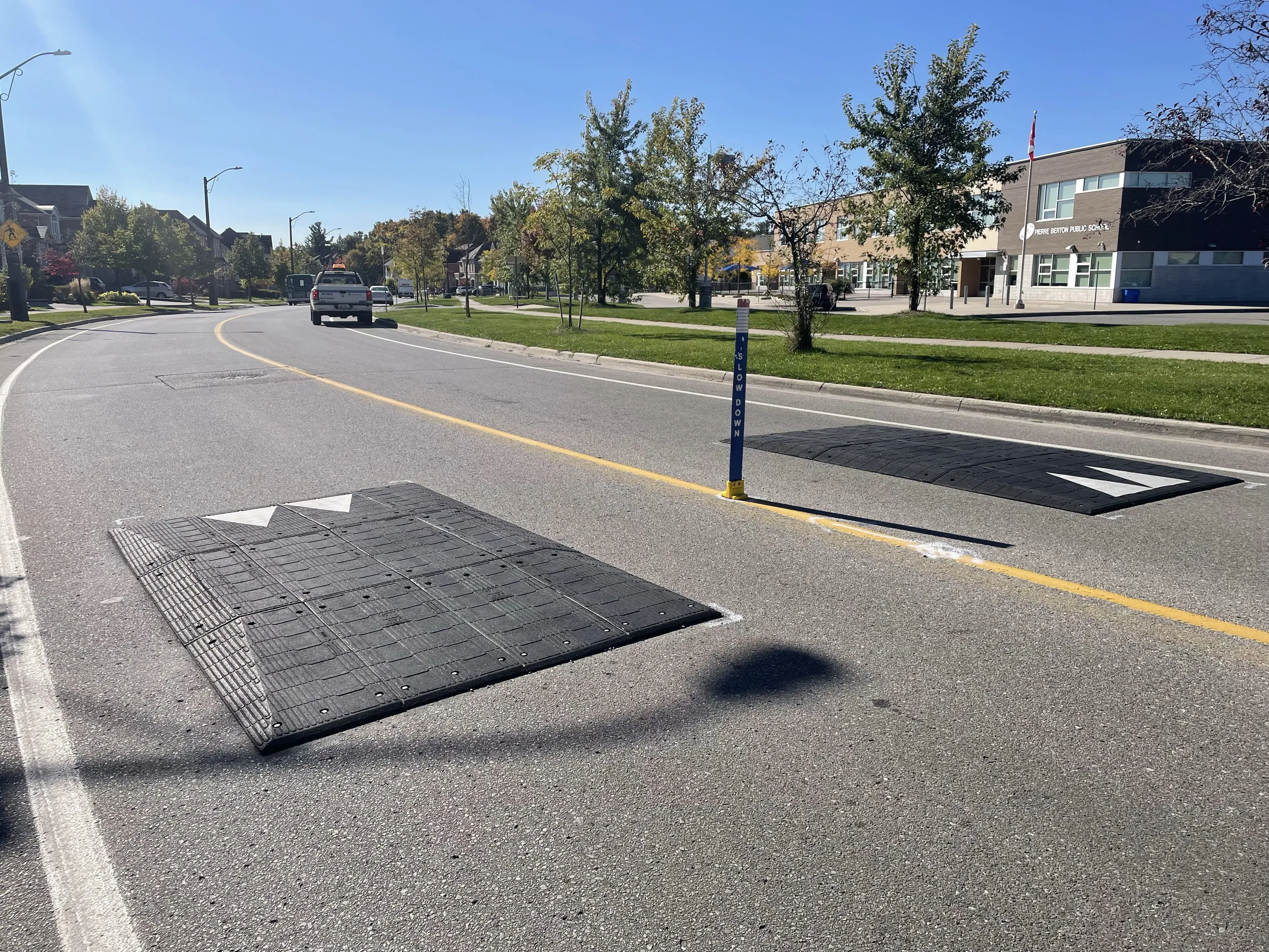 Temporary speed cushions