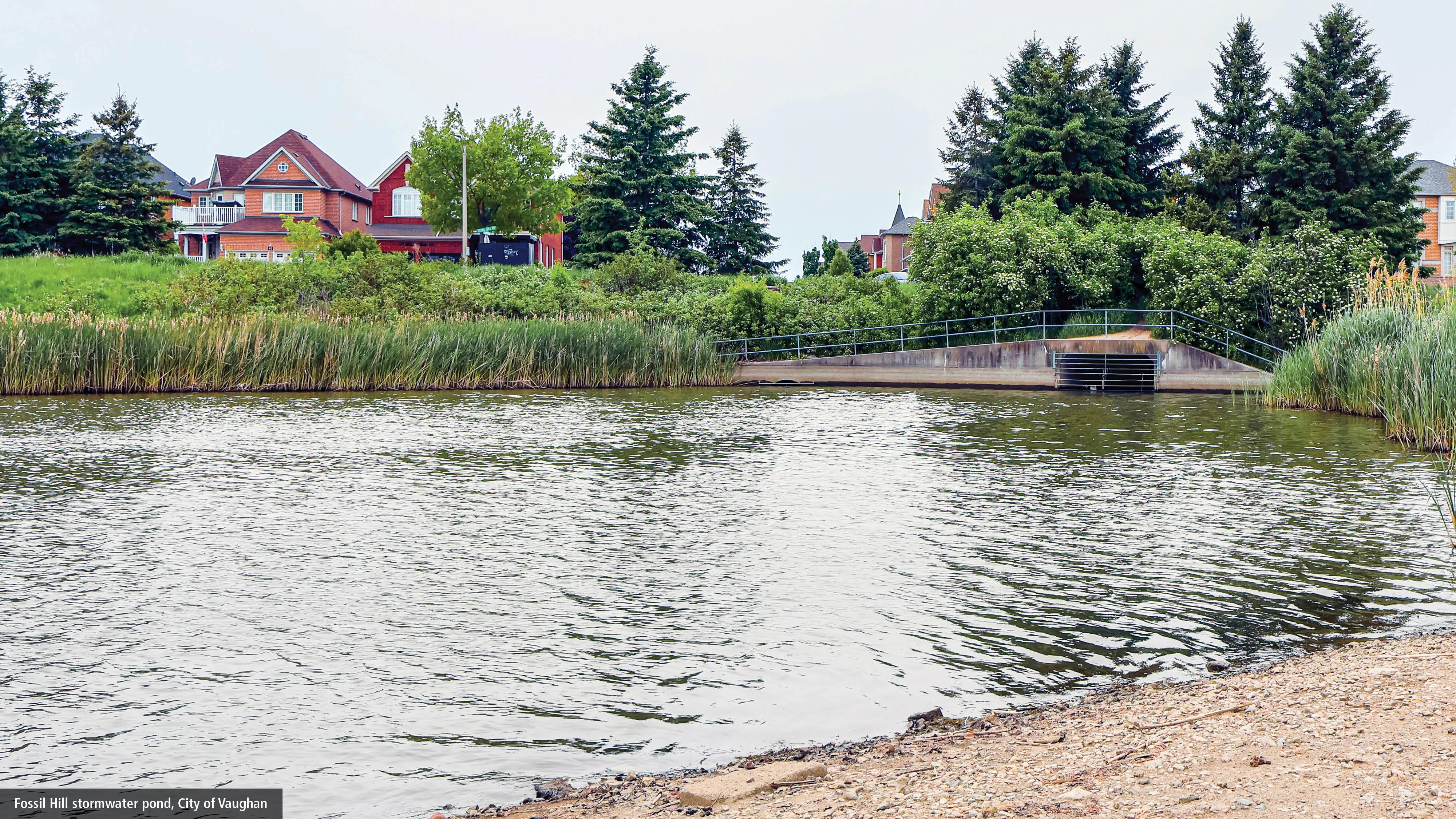 stromwater management pond