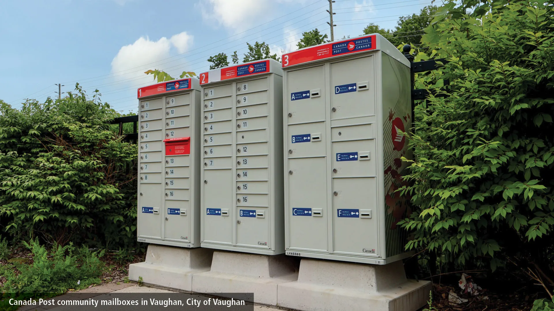 Canada Post mailboxes