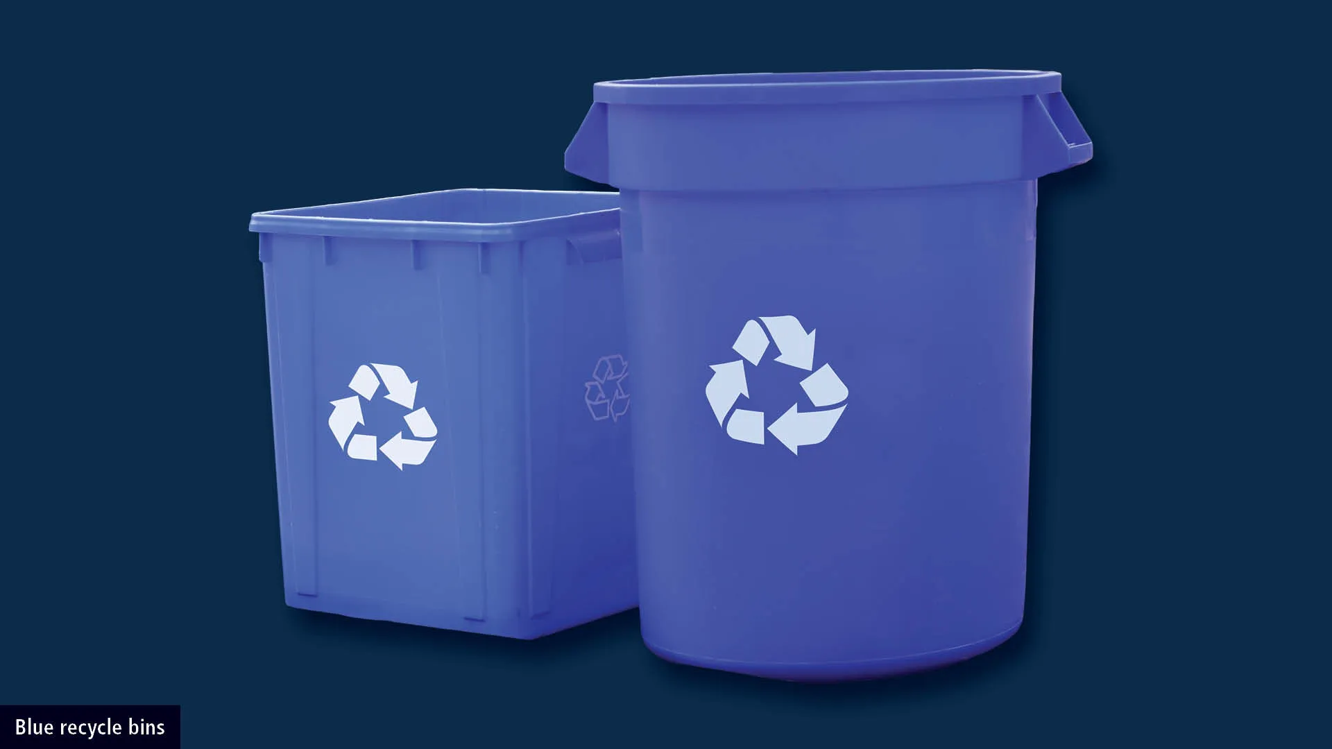 blue boxes on a navy blue background