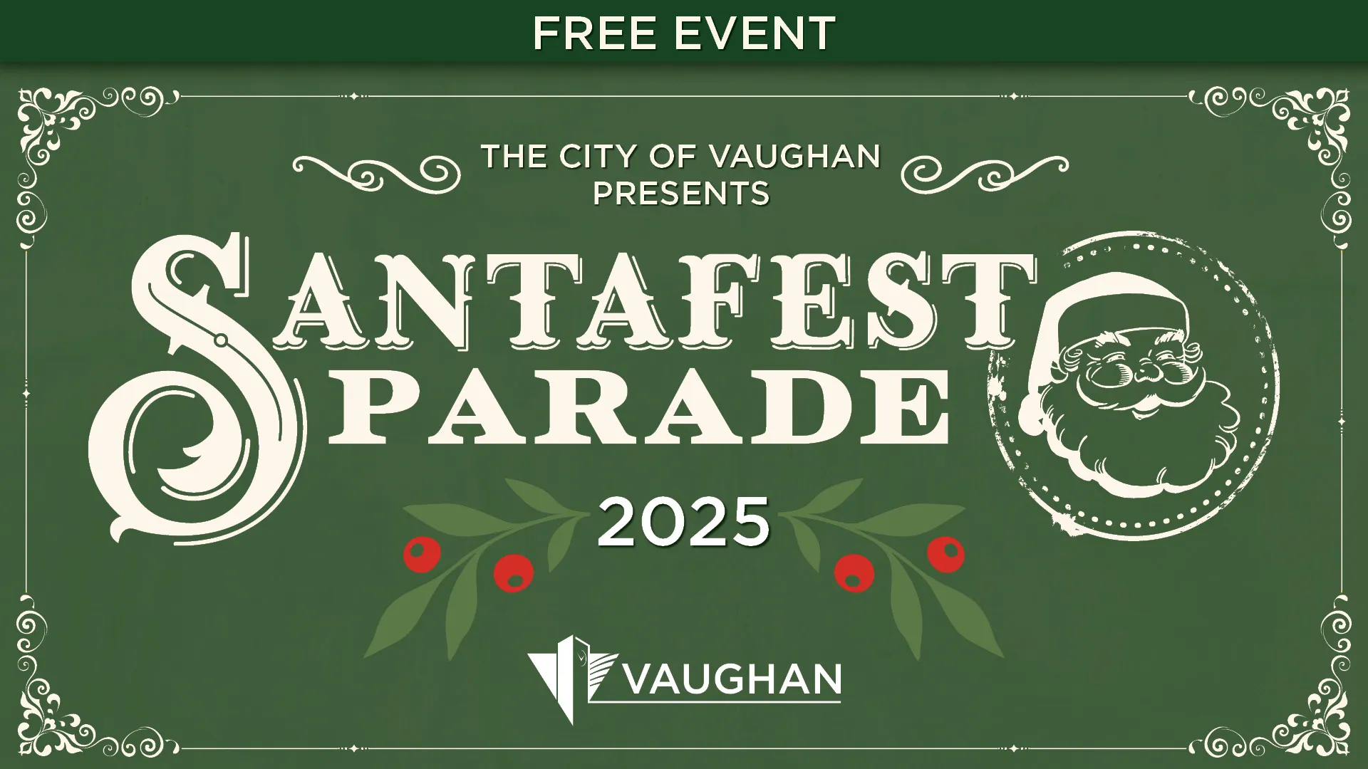 Plan ahead for Santa’s arrival in Vaughan on Nov. 30!